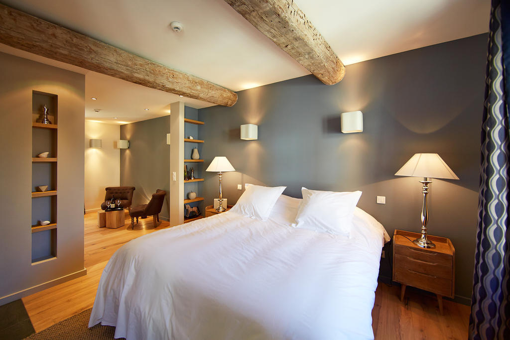 Les Chambres De L'Oustalet, Chambres D'Hotes Et Restaurant Etoile Gigondas Szoba fotó